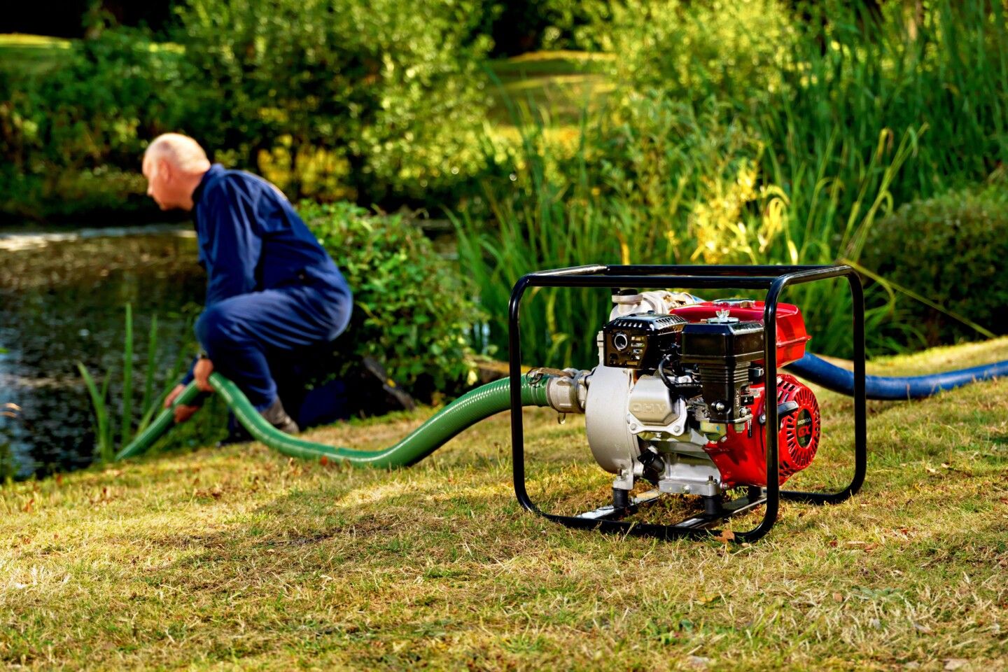 Honda Wasserpumpe im Einsatz