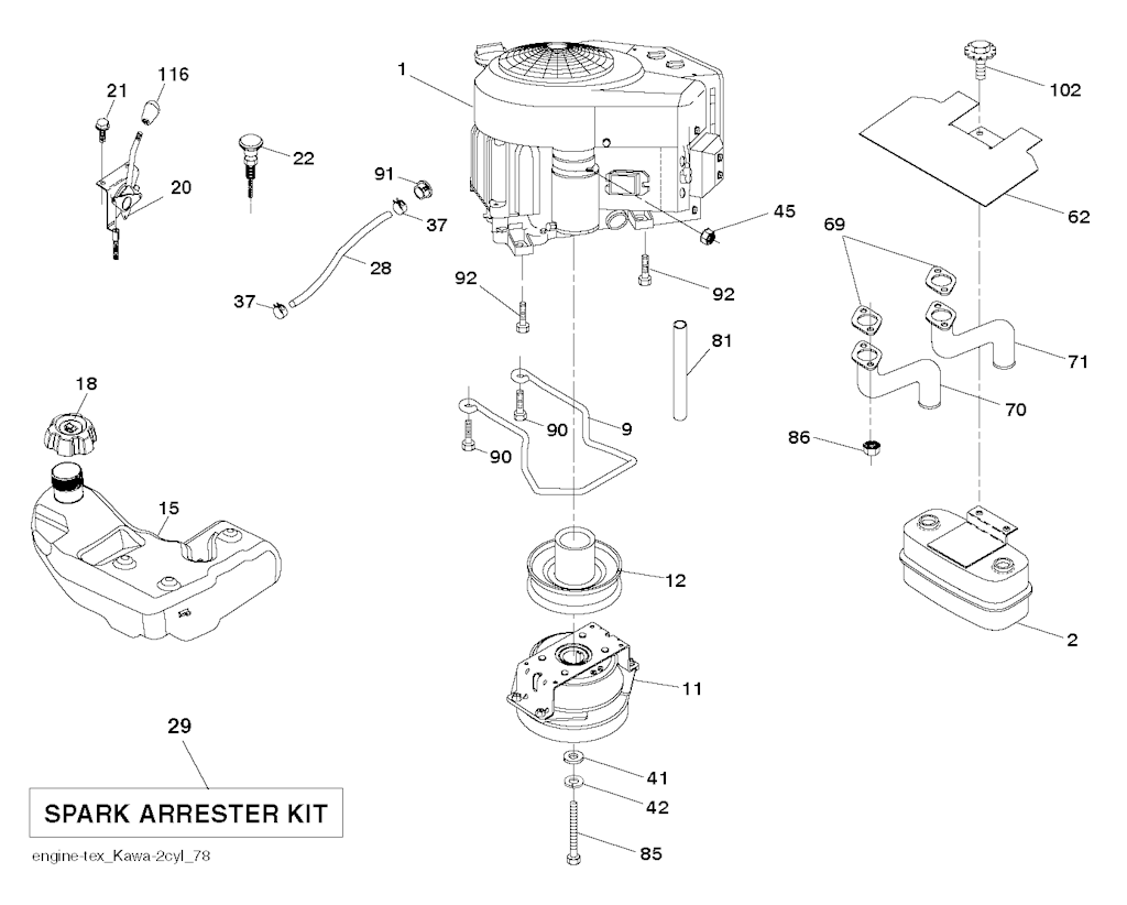 Explosionszeichnung Ersatzteile