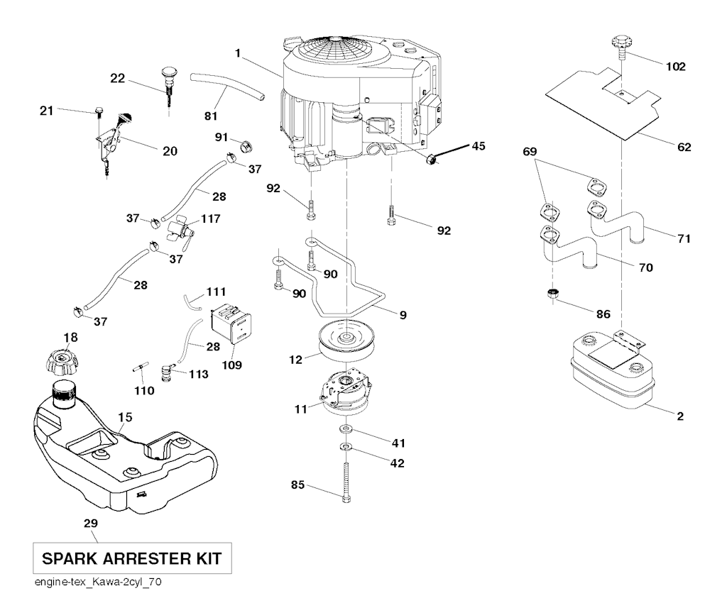 Explosionszeichnung Ersatzteile