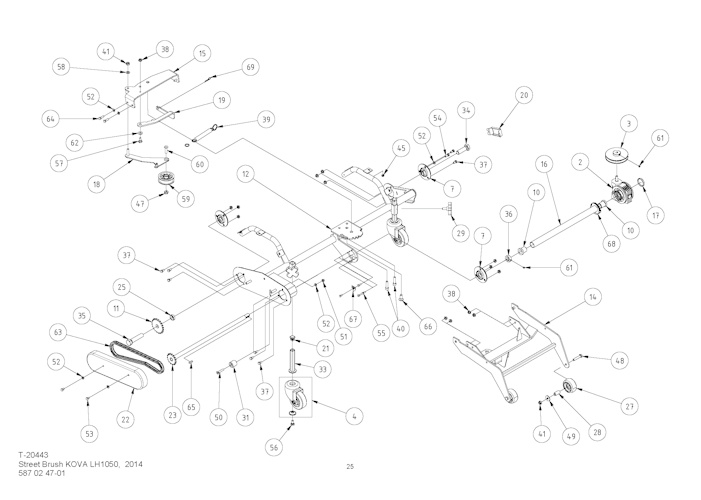Husqvarna Zubehör für Aufsitzmäher 587024701 Kehrmaschine