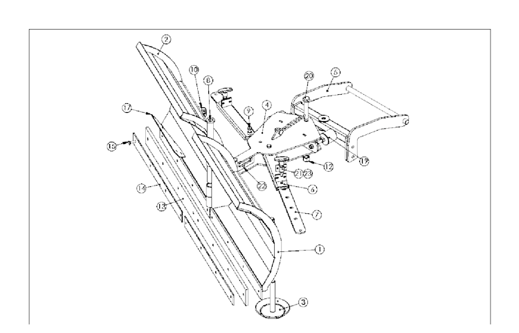 Husqvarna Zubehör für Aufsitzmäher 966850101 Schneepflug (Rider 500er Serie)