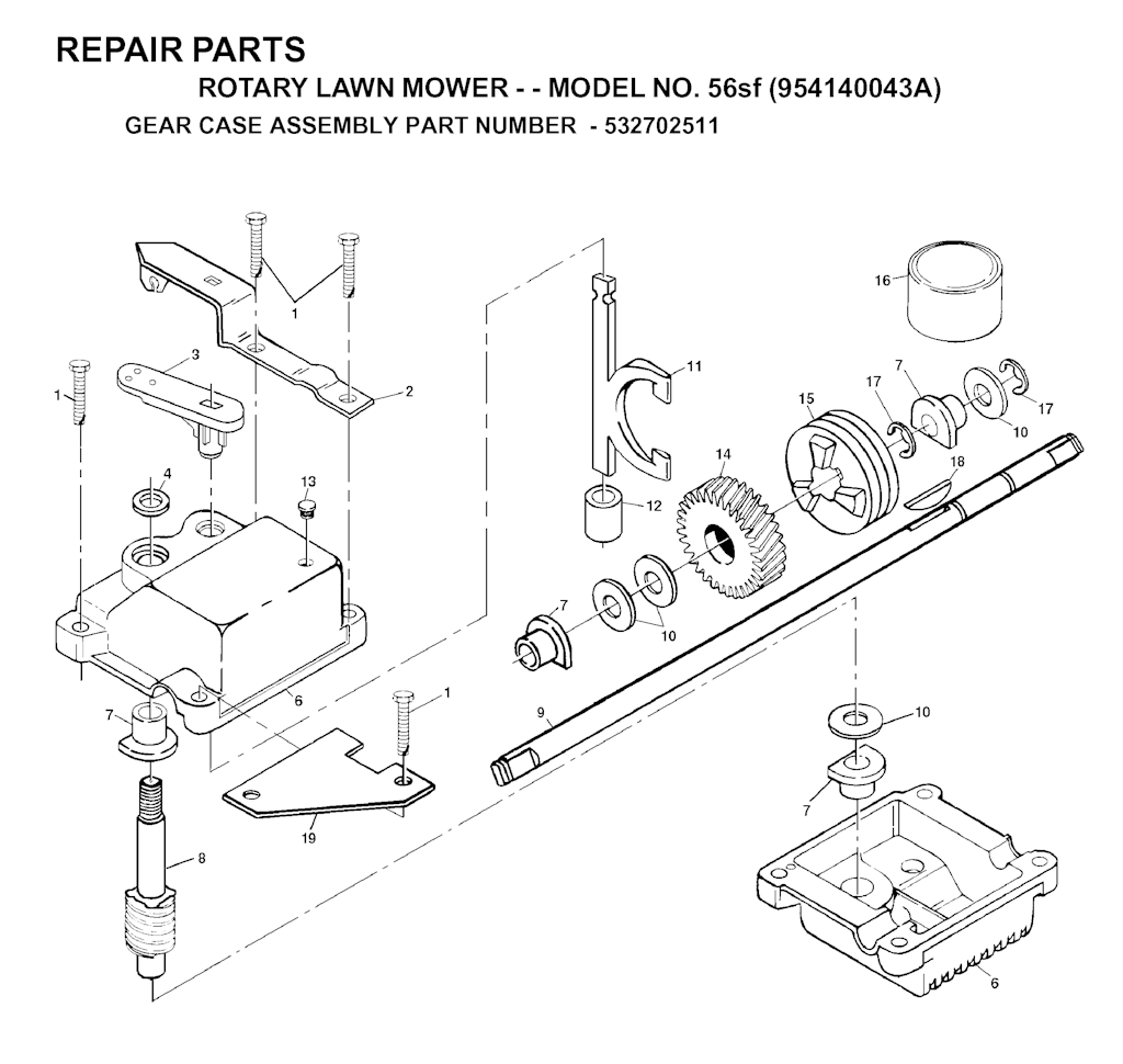Explosionszeichnung Ersatzteile