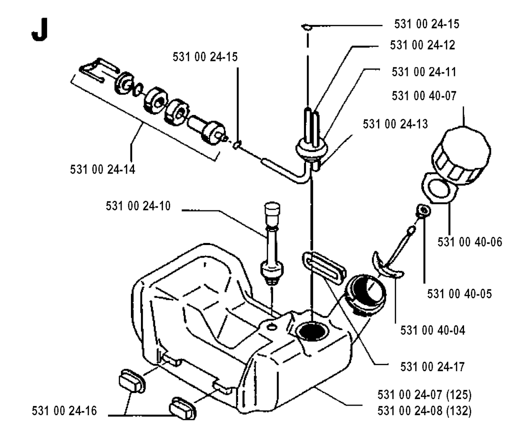 Explosionszeichnung Ersatzteile