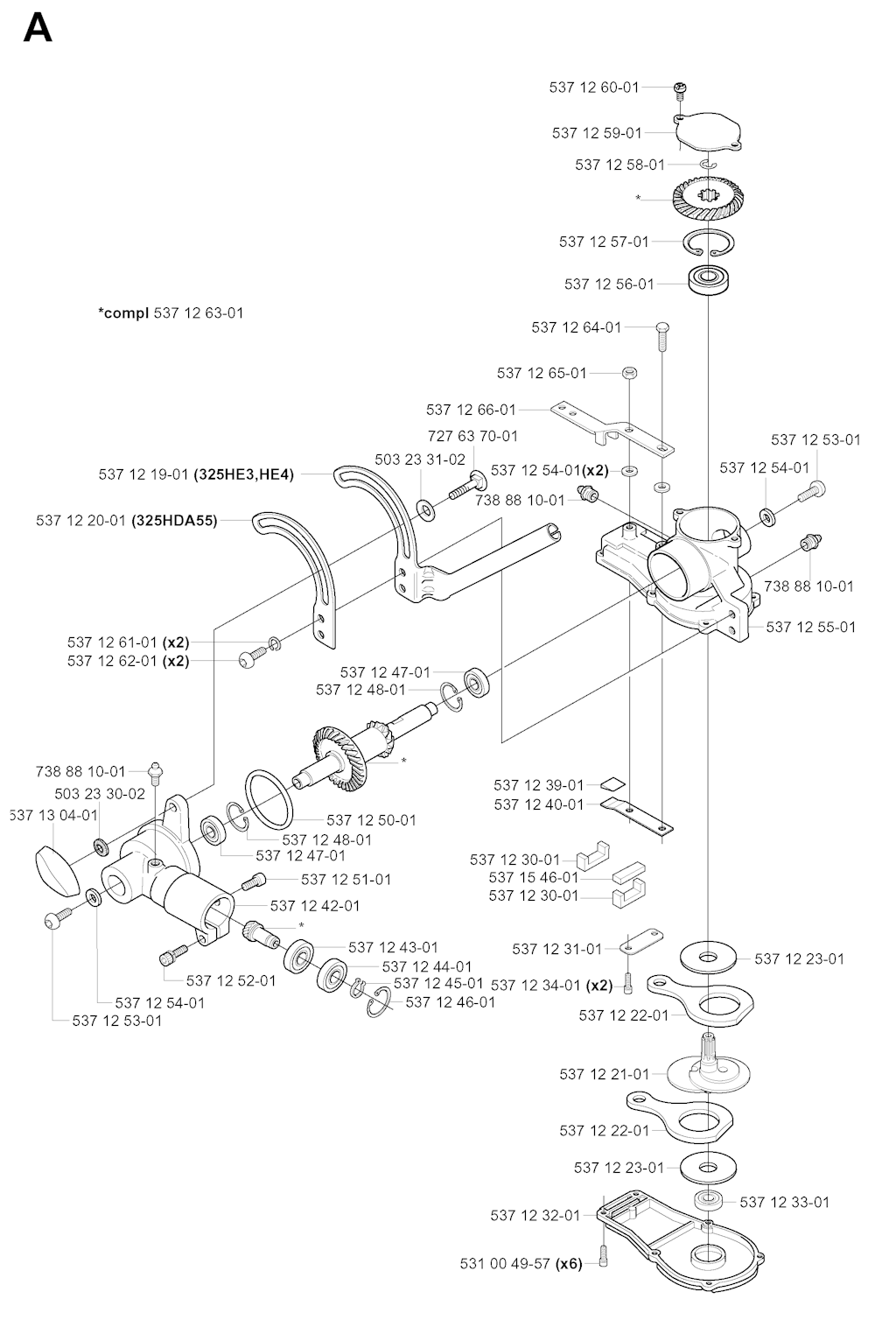 Explosionszeichnung Ersatzteile