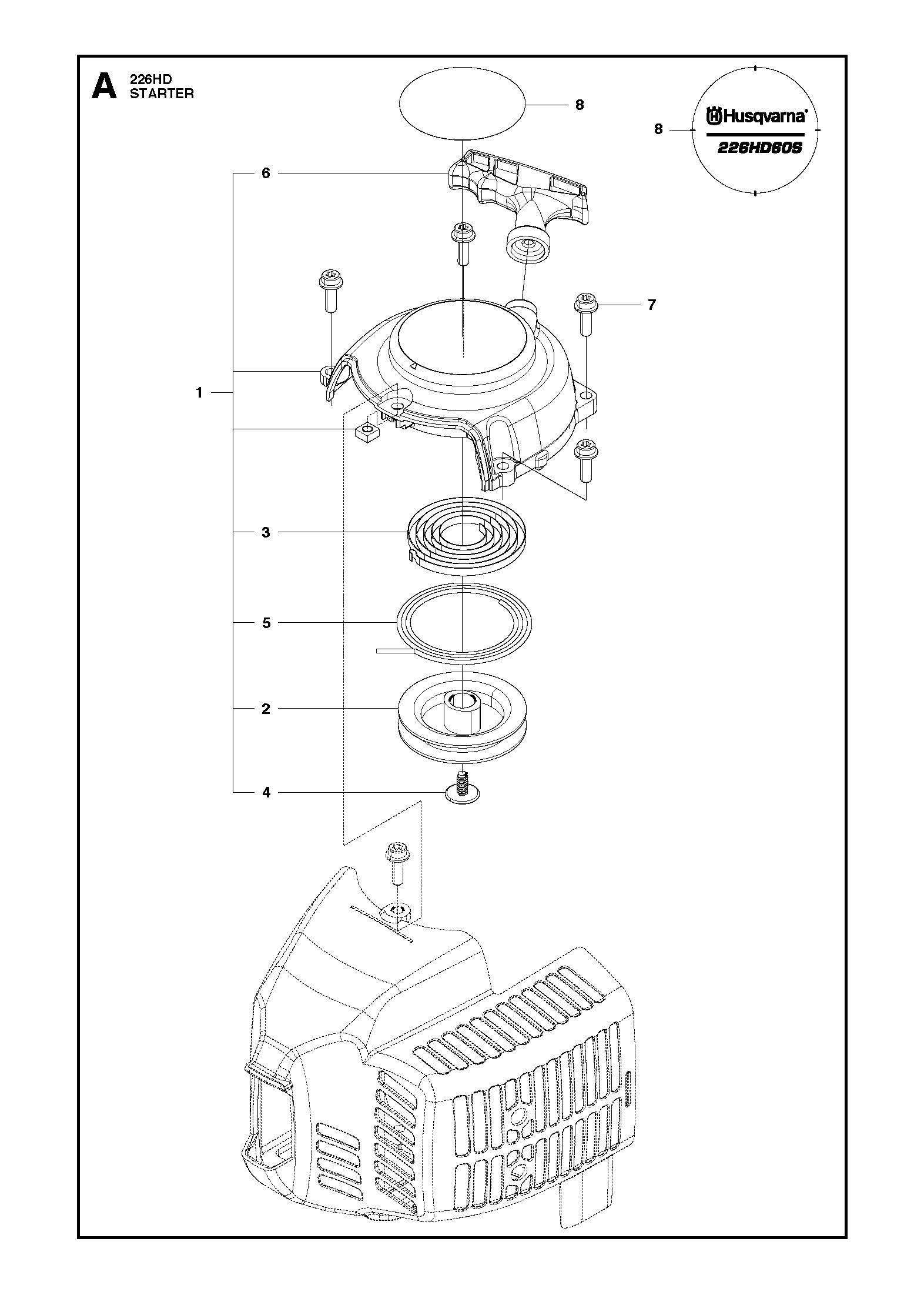 Husqvarna Heckenscheren/Stabheckenscheren 967279801 226HD60S Heckenschere