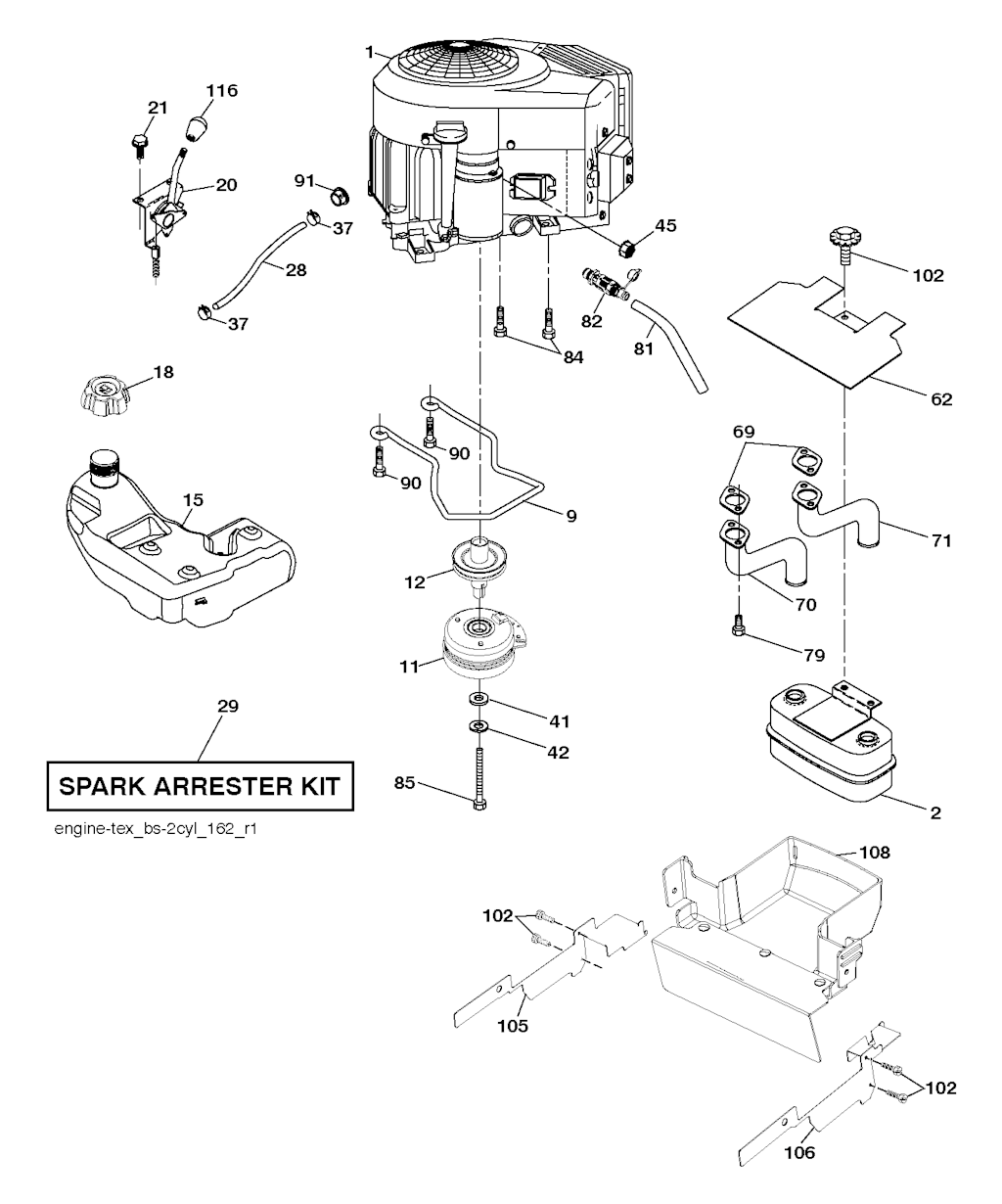 Explosionszeichnung Ersatzteile