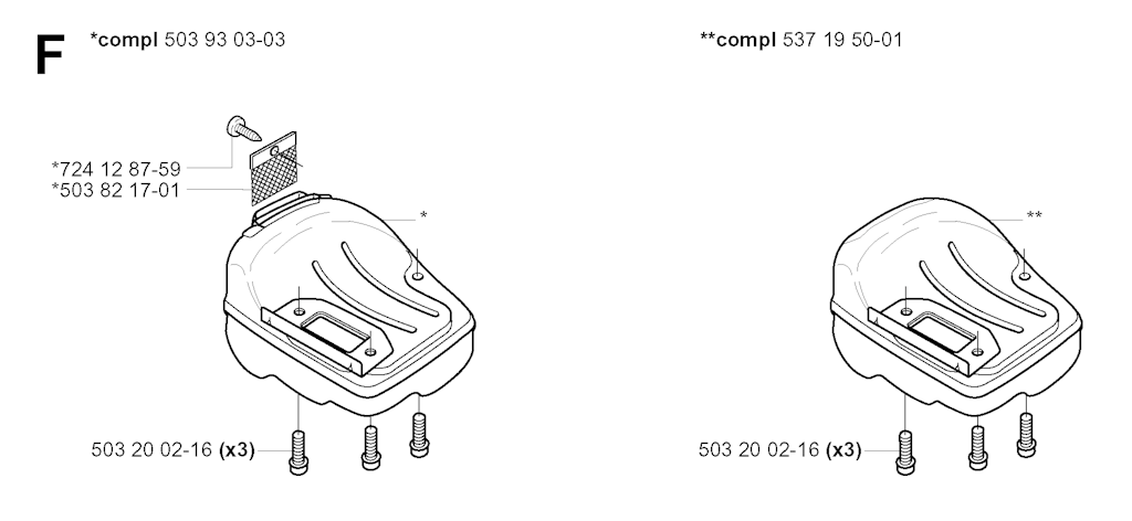 Explosionszeichnung Ersatzteile