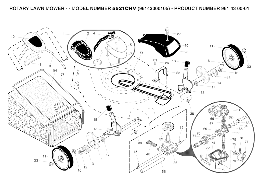 Explosionszeichnung Ersatzteile