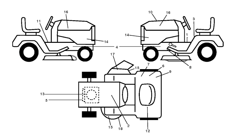 Husqvarna Gartentraktoren 96041017304 YTH2242TDF