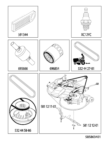 Husqvarna Gartentraktoren 96051008300 CTH 224TFi