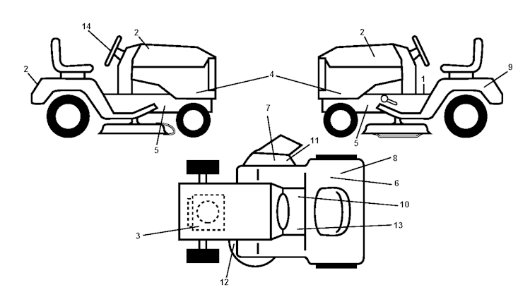 Husqvarna Gartentraktoren 96041005002 LT1597