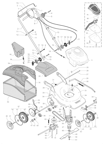 Husqvarna Rasenmäher gelegentliche Nutzung 965159703 R 151SV