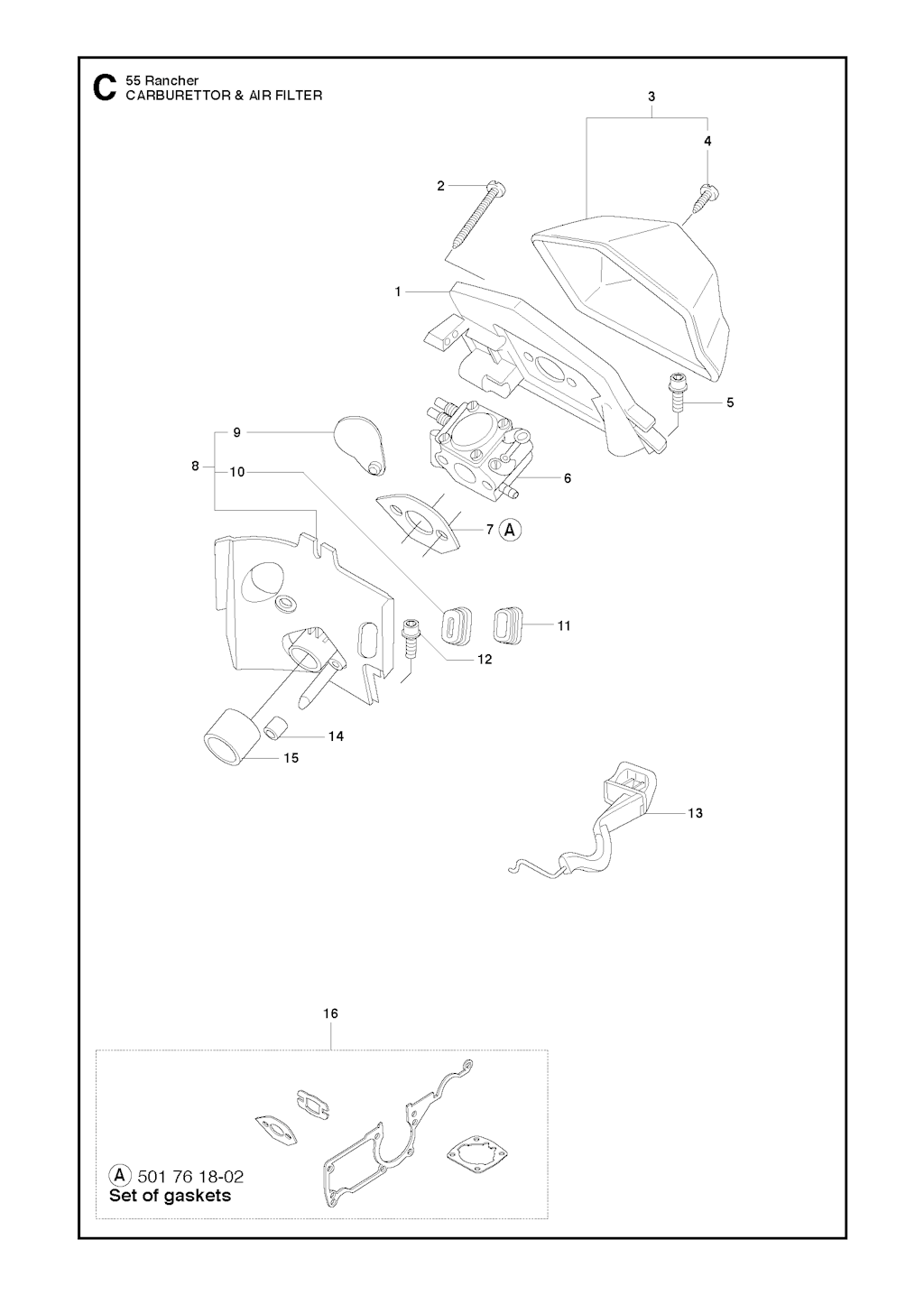 Explosionszeichnung Ersatzteile