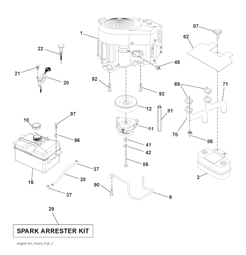 Explosionszeichnung Ersatzteile