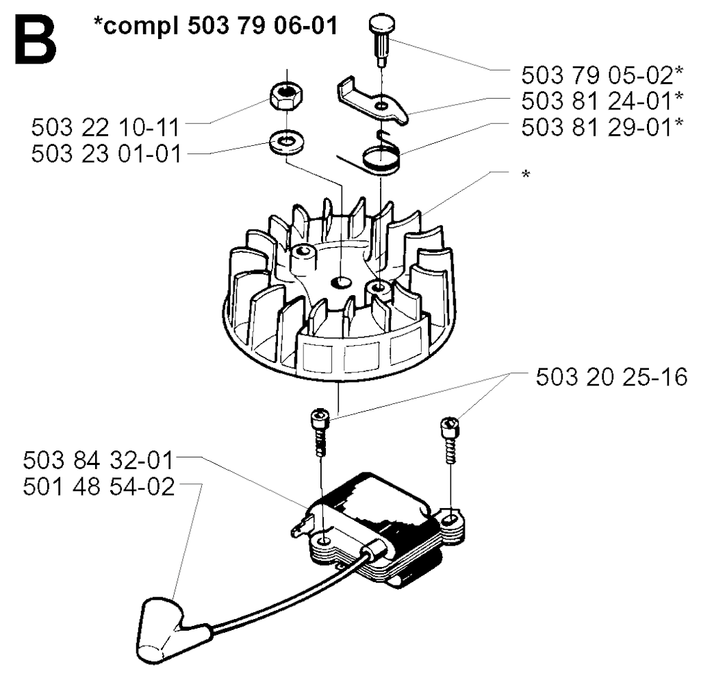 Explosionszeichnung Ersatzteile