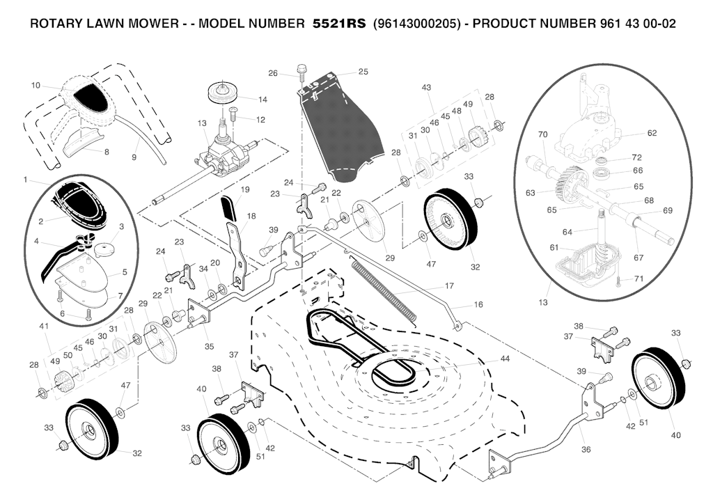 Explosionszeichnung Ersatzteile
