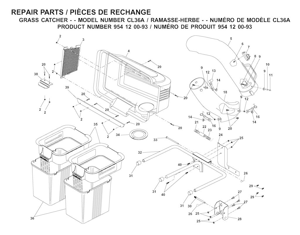 Explosionszeichnung Ersatzteile