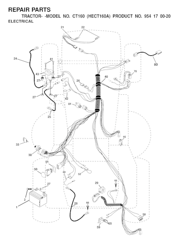Husqvarna Gartentraktoren CT160, HECT160A, 954170020, 2000-02