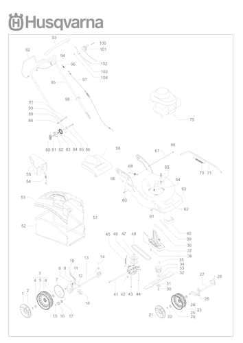 Husqvarna Rasenmäher gelegentliche Nutzung R151SH, 965159702, 2008-02