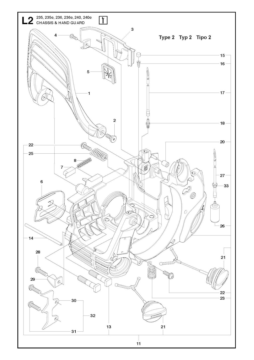 Explosionszeichnung Ersatzteile