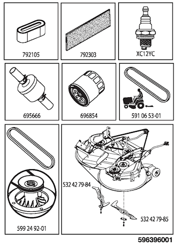 Husqvarna Gartentraktoren 960510192 TC 238TX