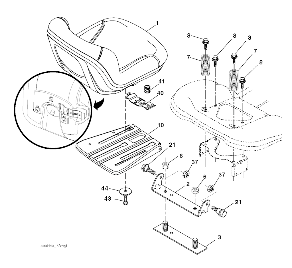 Explosionszeichnung Ersatzteile