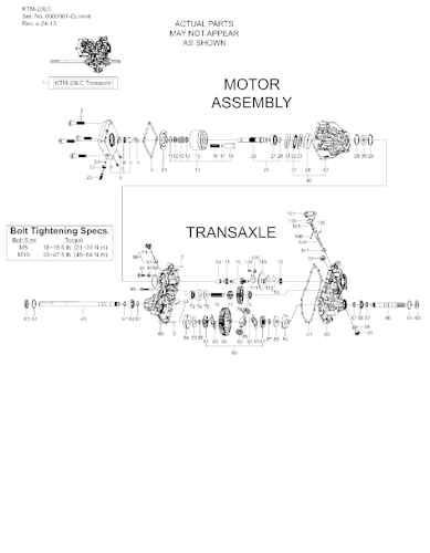 Husqvarna Motoren & Getriebe KTM23LC, 579409001, 2014-02