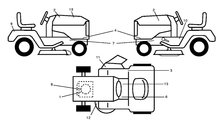 Husqvarna Gartentraktoren 96041007501 LT126