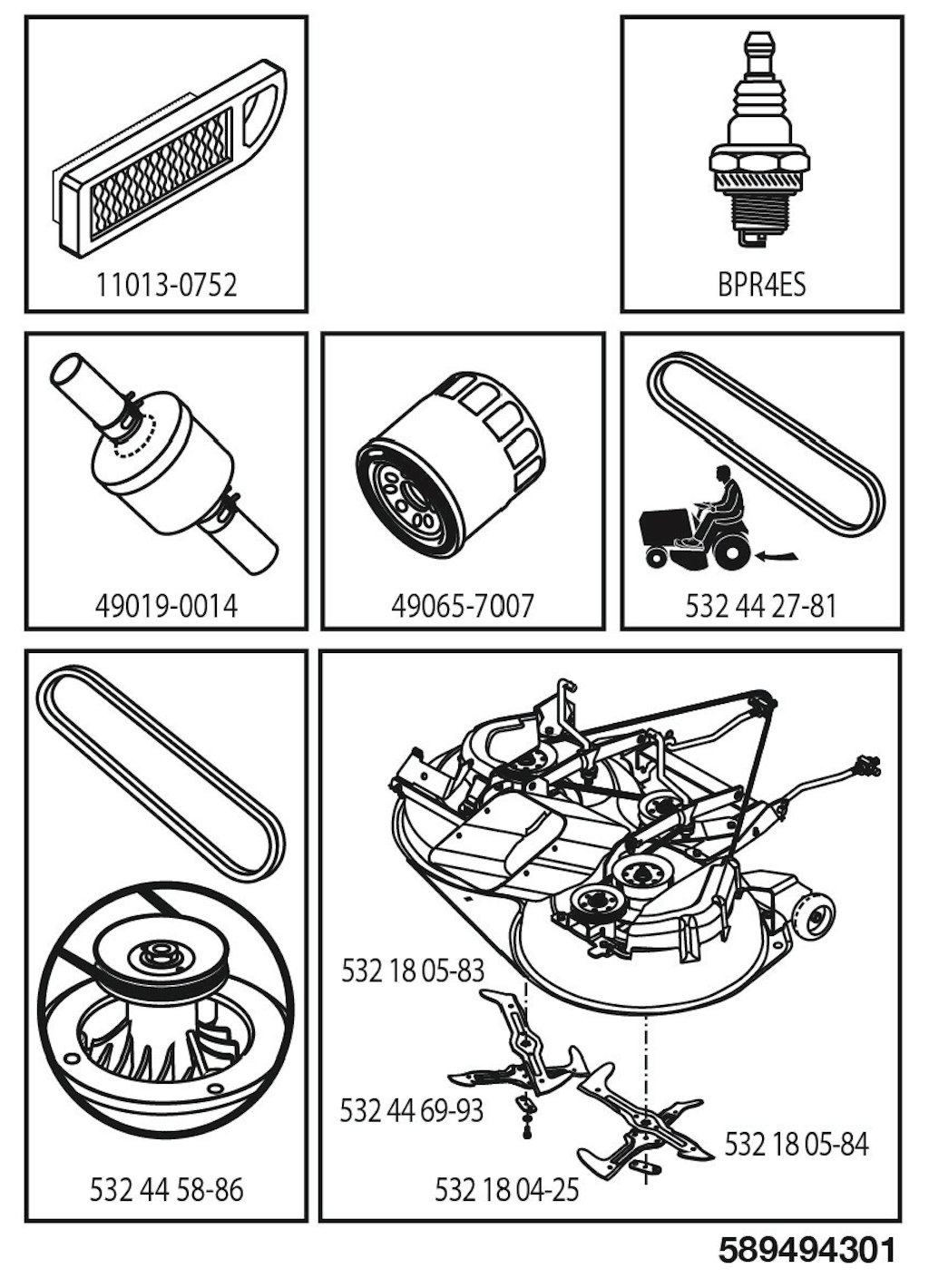 Explosionszeichnung Ersatzteile