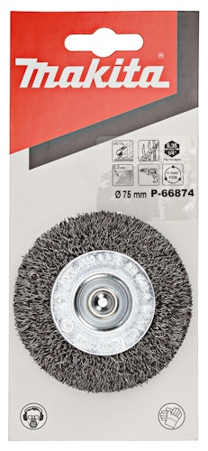 Makita Rundbürste 75mm Stahl P-66874