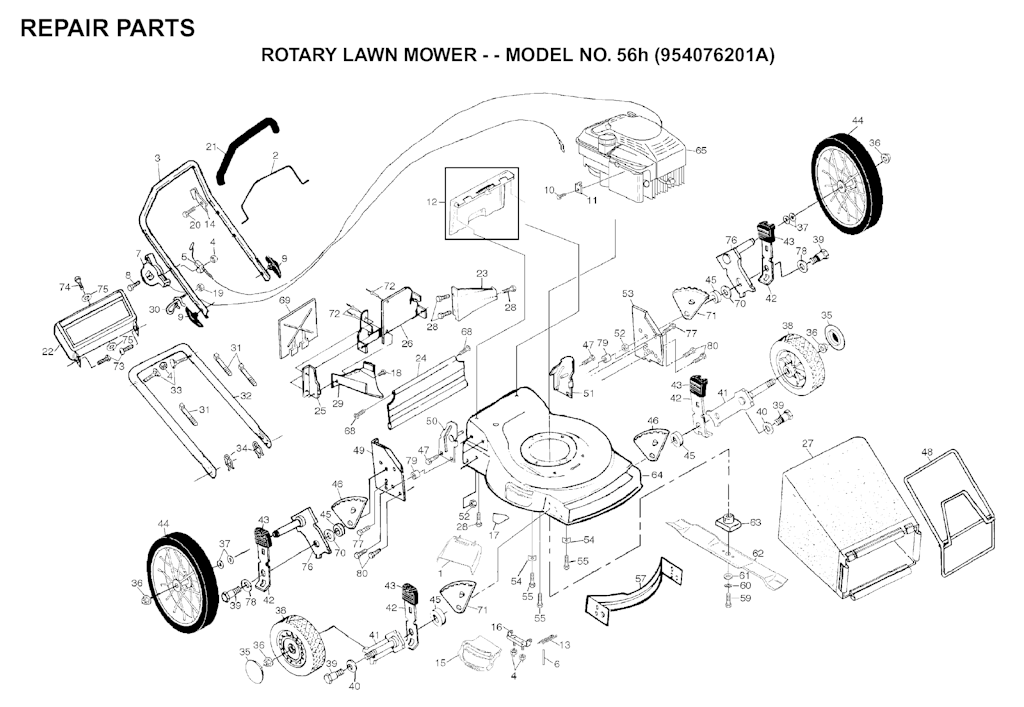 Explosionszeichnung Ersatzteile