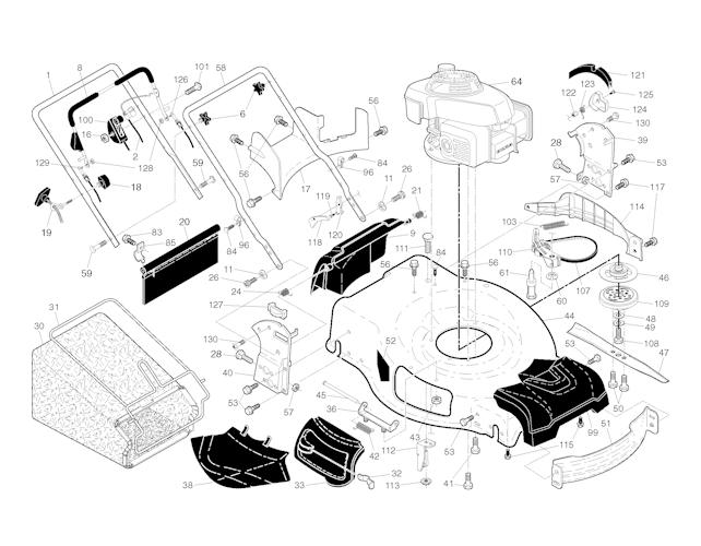 Husqvarna Rasenmäher gelegentliche Nutzung 96145002900 HU800AWDX/BBC