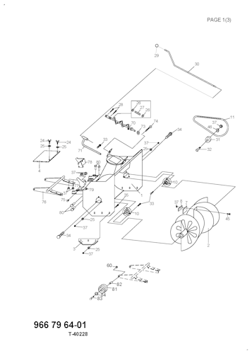 Husqvarna Zubehör für Aufsitzmäher 966796401 Schneefräse für Frontmäher der P 500 Serie