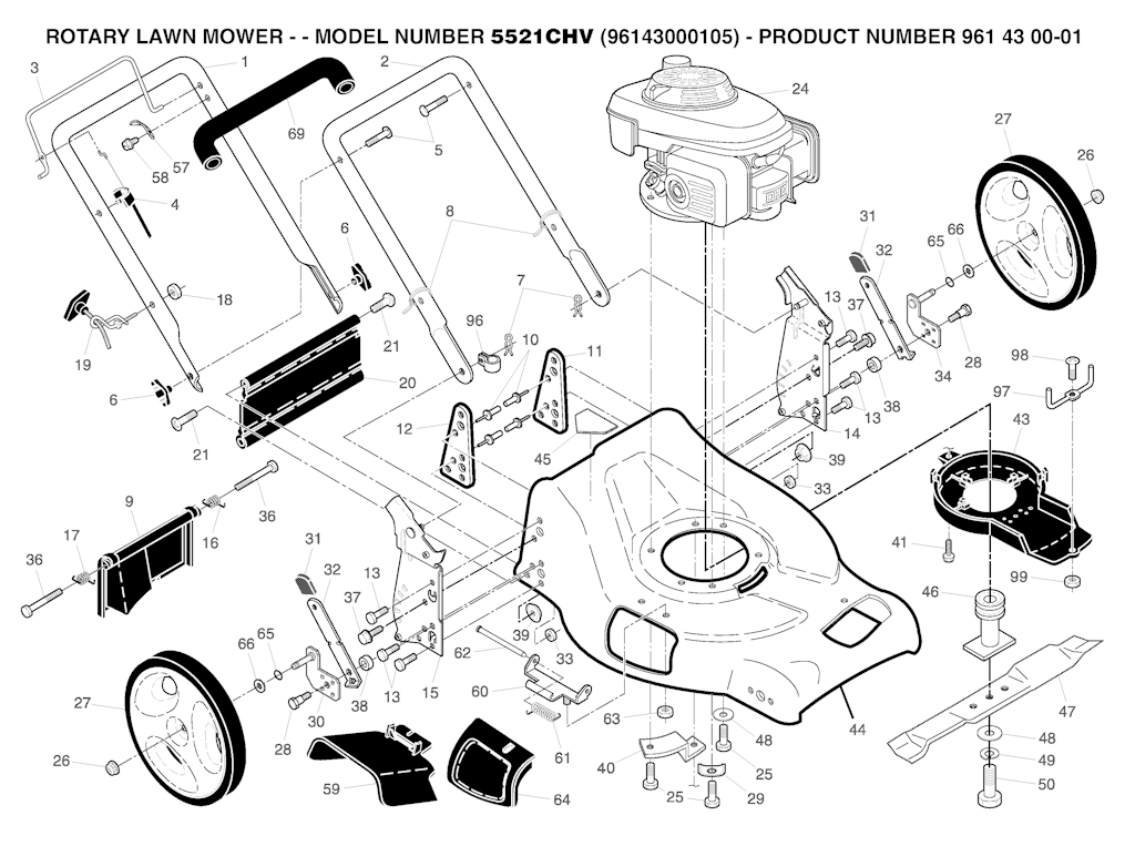 Explosionszeichnung Ersatzteile