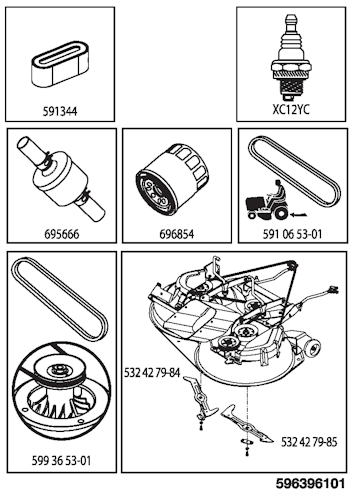 Husqvarna Gartentraktoren 960510190 TC 238T