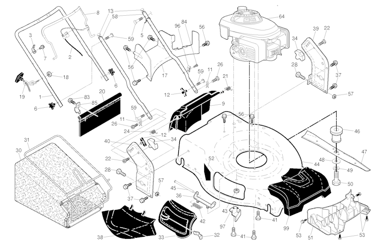 Husqvarna Rasenmäher gelegentliche Nutzung 96143009701 HU700L