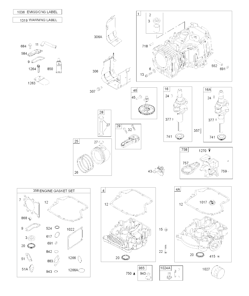 Explosionszeichnung Ersatzteile