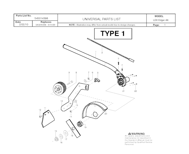 Husqvarna Zubehör und Werkzeuge 537196901 Kantenschneidvorsatz