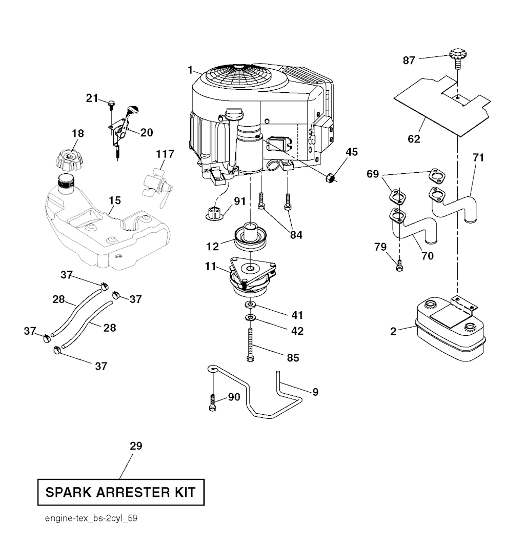 Explosionszeichnung Ersatzteile