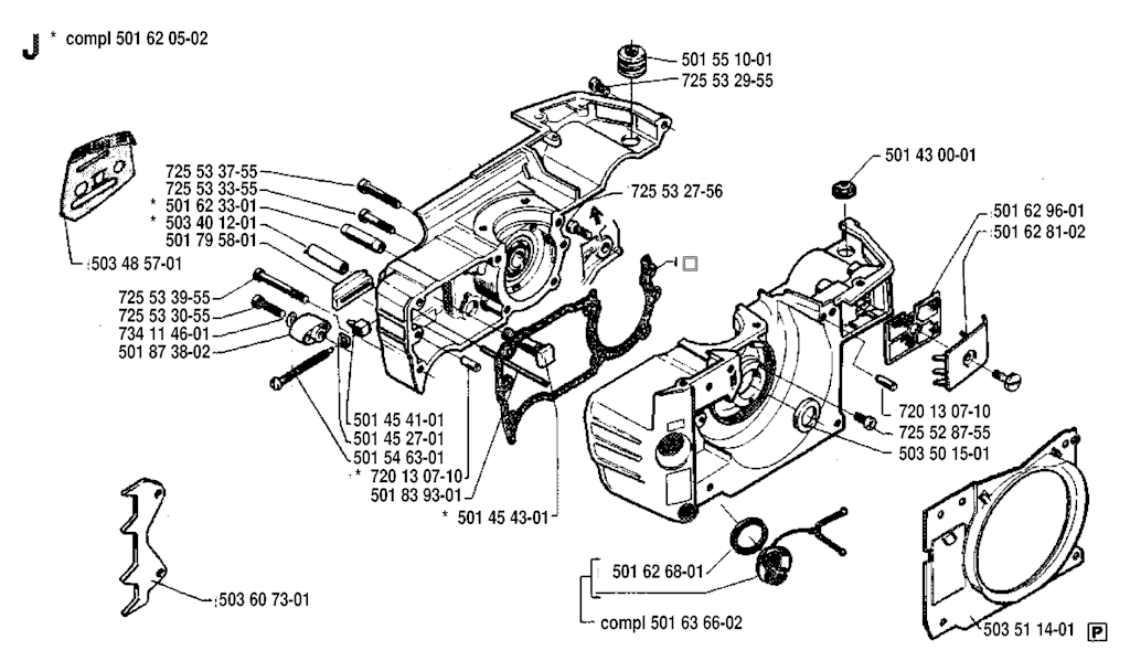 Explosionszeichnung Ersatzteile