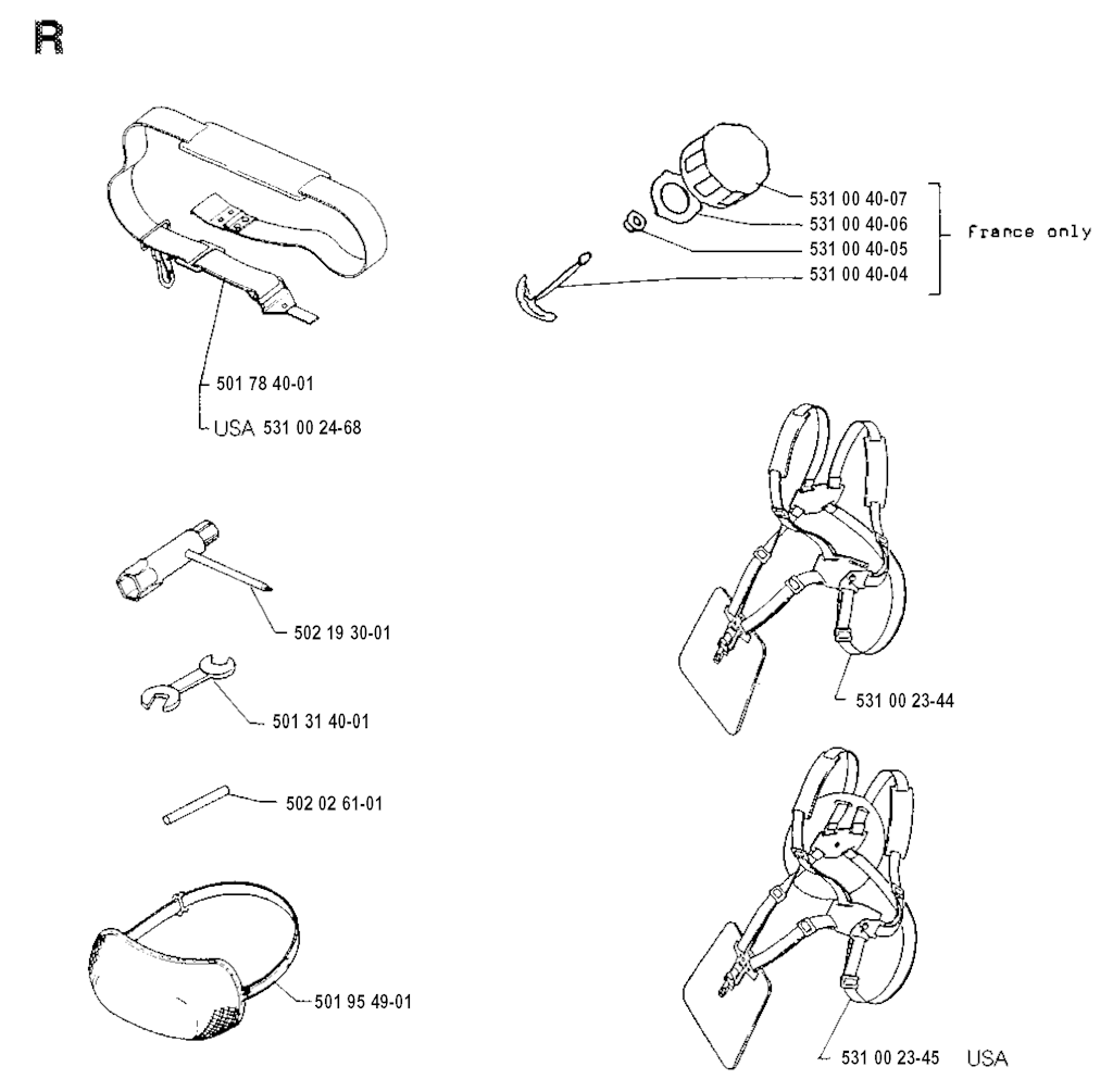 Explosionszeichnung Ersatzteile