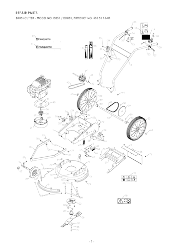Husqvarna Rasenmäher kommerzielle Nutzung 504854401 DB51