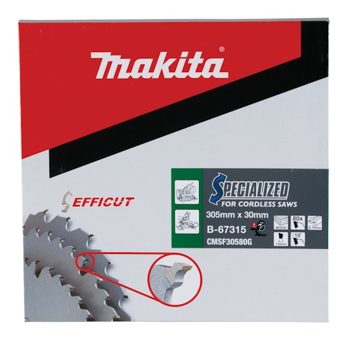 Makita Sägeblatt 305x2,15x30, 80Z EFFICUT B-67315