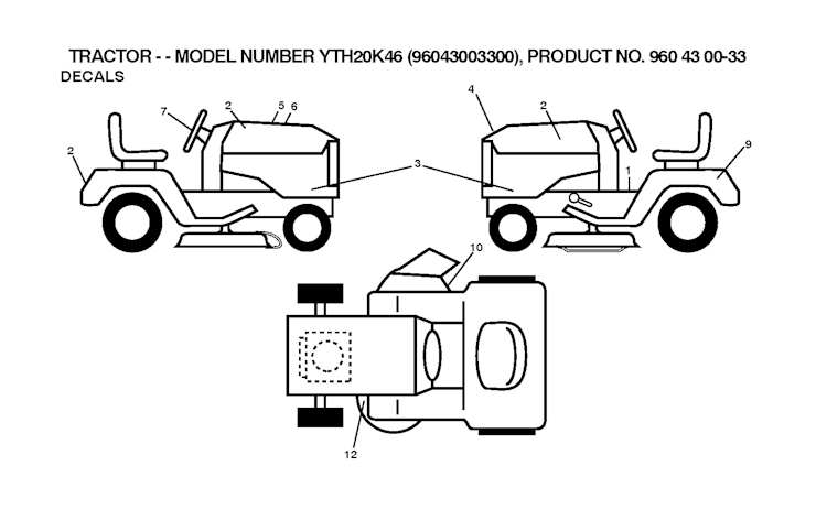 Husqvarna Gartentraktoren 96043003300 YTH20K46