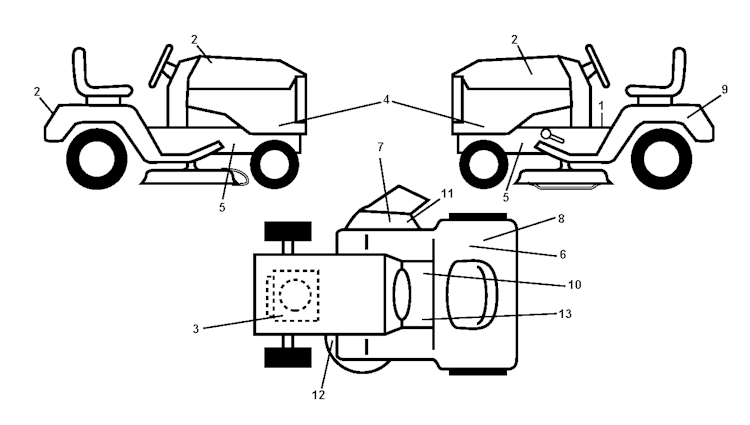 Husqvarna Gartentraktoren 96041005003 LT1597