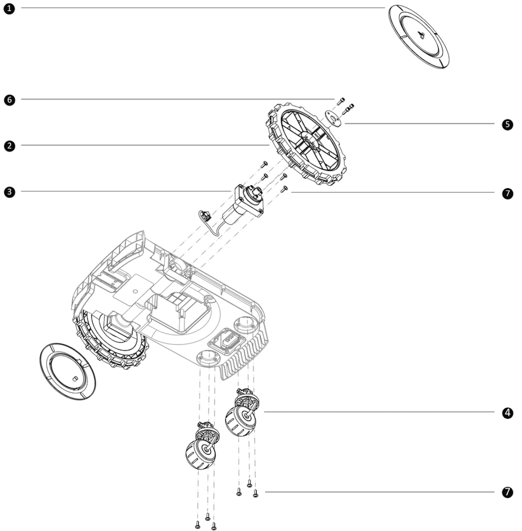 Explosionszeichnung Ersatzteile