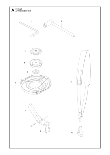 Husqvarna Zubehör und Werkzeuge 587375001 Befestigungs-Kit 536LiLX