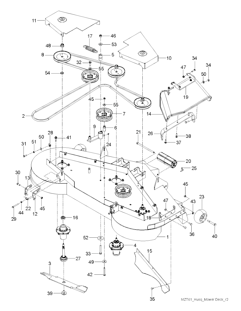 Explosionszeichnung Ersatzteile