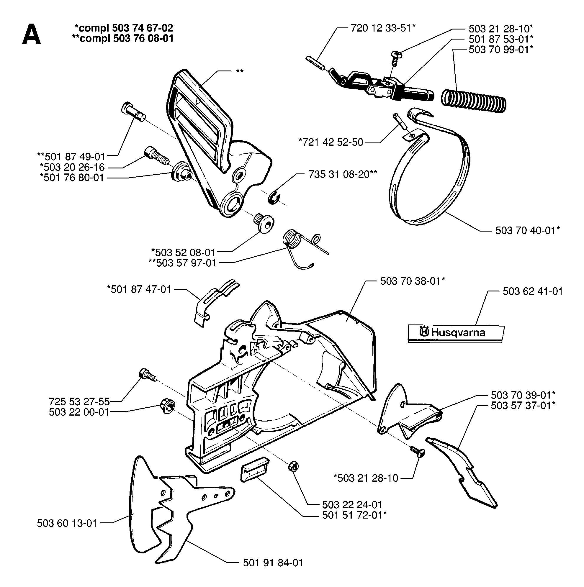 Husqvarna Kettensägen 281, 19974900001-20000600000