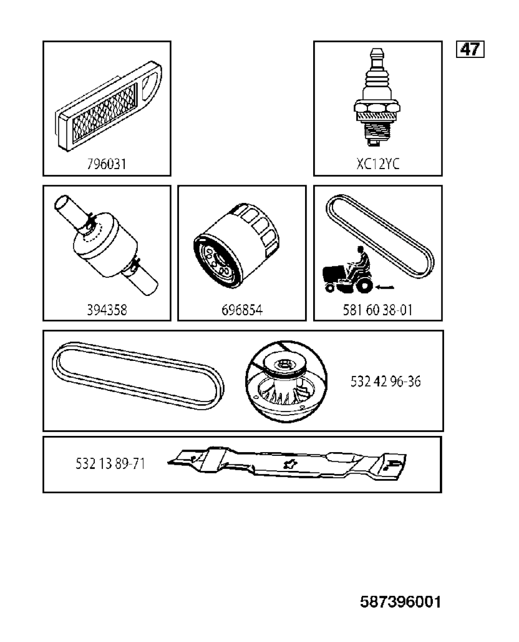 Explosionszeichnung Ersatzteile